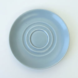 Branksome China Mulberry Red and Blue Grey Tea Saucer