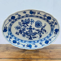 Brown Westhead Moore Plateau ovale « Meissen (alias Blue Onion) », 16"