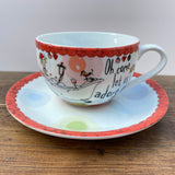 Creative Tops Born To Shop Christmas Breakfast Cup & Saucer