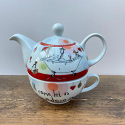 Creative Tops Born To Shop Teapot/Tea Cup Combo