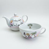 Creative Tops Born To Shop Teapot and Tea Cup for One