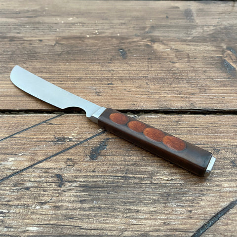 Denby Arabesque/Garnet Dessert Knife with Steel End