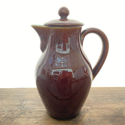 Denby Homestead Brown Bourne Coffee Pot, c.1924