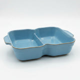 Denby Colonial Blue Open Divided Serving Dish 