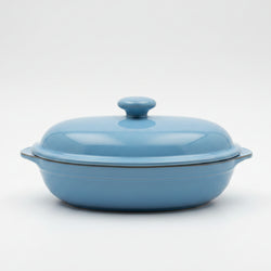 Denby Colonial Blue 3 Pint Oval Casserole Dish, Lidded
