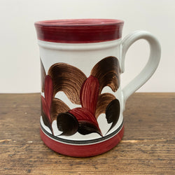 Denby Hand-painted Mug or Tankard - Red Magenta