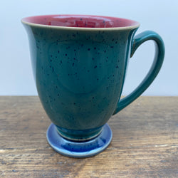Denby Harlequin Footed Mug (Green/Red)