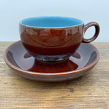 Denby Homestead Brown Tea Cup & Saucer