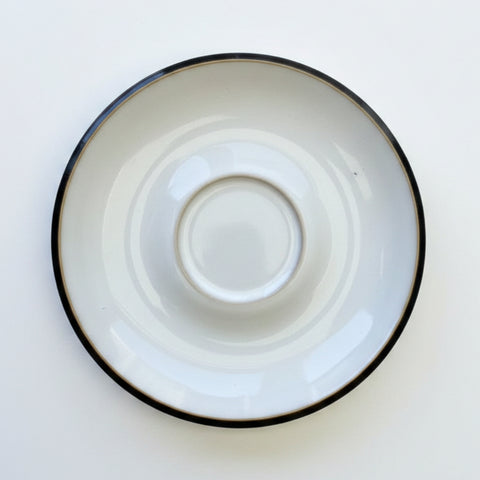 Denby Jet Black White Tea Saucer