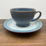 Denby Storm Grey Tea Cup & Saucer