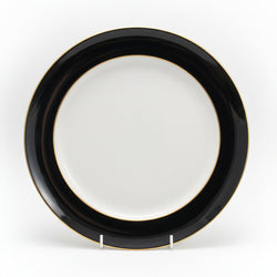 Denby Jet Black Wide Rimmed Dinner Plate