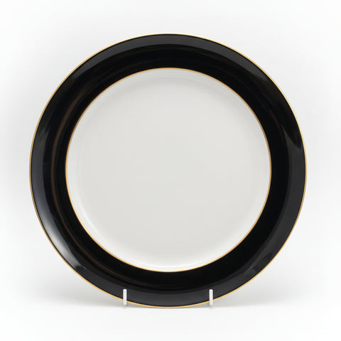 Denby Jet Black Wide Rimmed Dinner Plate