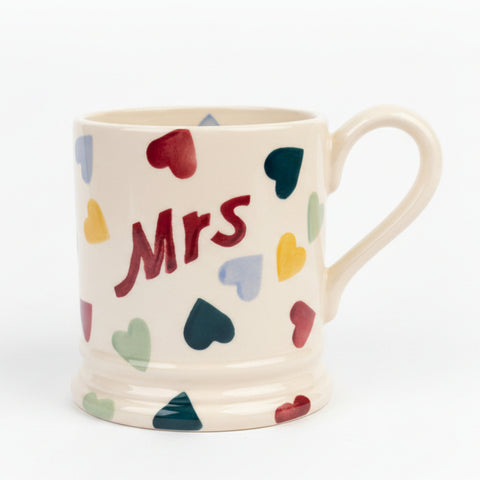 Emma Bridgewater Polka Hearts Mrs Mug