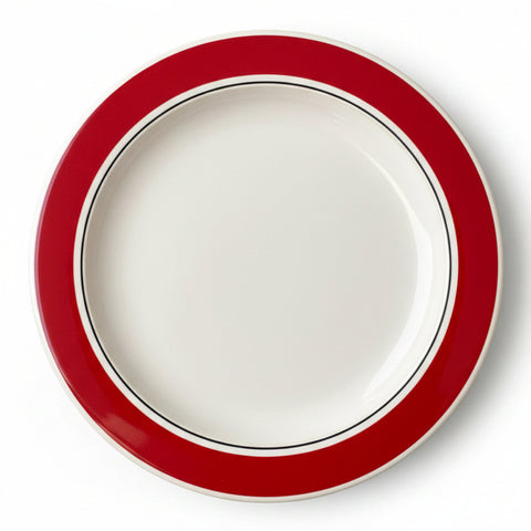Hornsea Carnival Breakfast/Salad Plate (Red)