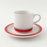 Hornsea Carnival Red Tea Cup & Saucer
