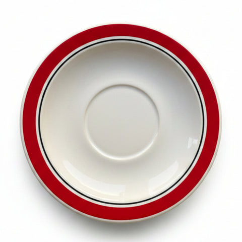 Hornsea Carnival Tea Saucer (Red)