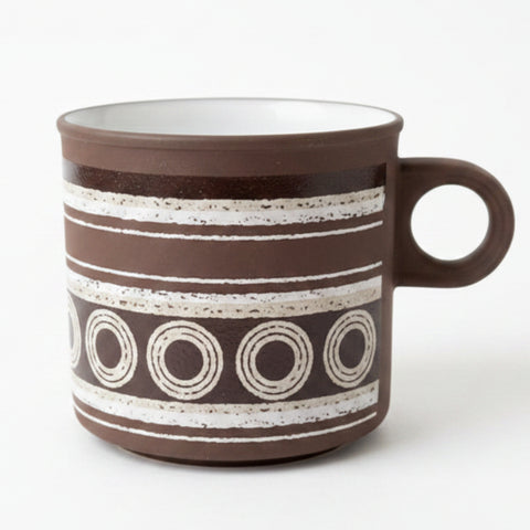 Hornsea Contrast Variation - Geometric Cream Breakfast Cup