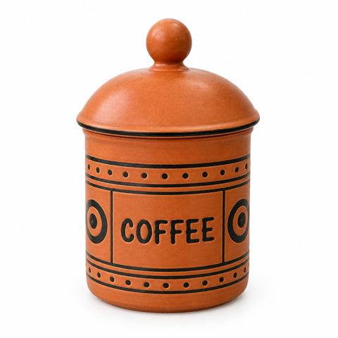 Hornsea Tobago Brown Storage Jar - Coffee