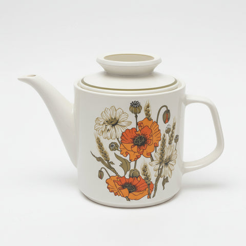 J & G Meakin Poppy Teapot, 1.75 Pints