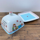 Johnson Brothers Born To Shop Butter Dish - I Love Mornings