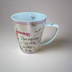 Johnson Bros Born To Shop Mug - I love mornings