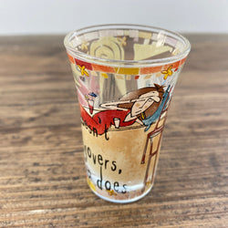 Johnson Bros Born To Shop Shot Glass - Alcohol doesn't cause hangovers