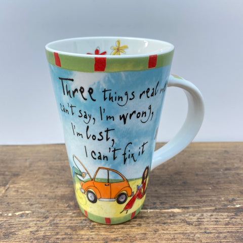 Johnson Brothers "Born To Shop" Tall Mug (Trois choses que les vrais hommes ne peuvent pas dire...)