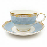 St Michael Mosaic Blue Tea Cup & Saucer