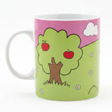 Marks and Spencer Percy Pig Mug - Reverse - Apple Tree