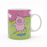 Marks & Spencer Percy Pig Mug - Percy  splashing in puddle