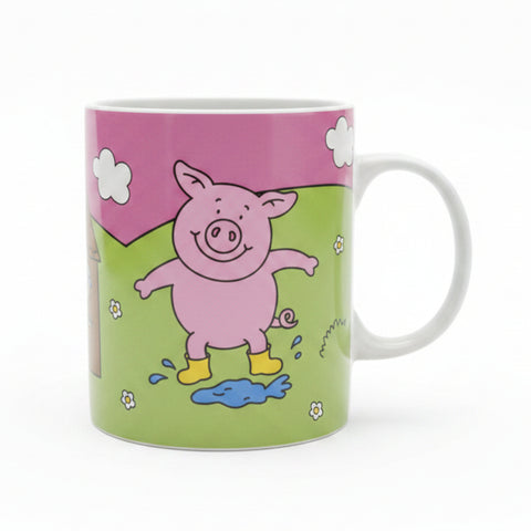Marks & Spencer Percy Pig Mug - Percy  splashing in puddle