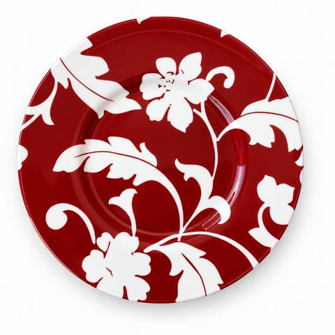 Marks & Spencer Red Damask Tea Saucer