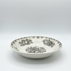 Mason's Fruit Basket Black Soup/Cereal Bowl