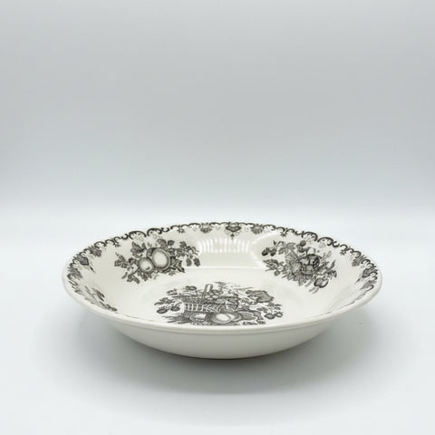 Mason's Fruit Basket Black Soup/Cereal Bowl