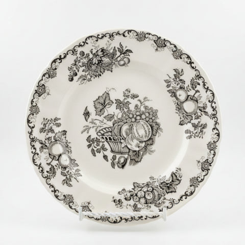 Mason's Fruit Basket Black Salad/Breakfast Plate
