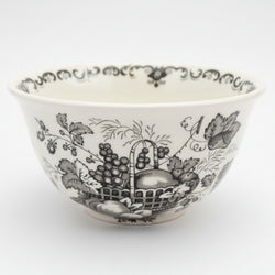 Mason's Fruit Basket Black Sugar Bowl
