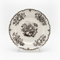 Mason's Fruit Basket Black/Grey Tea Plate