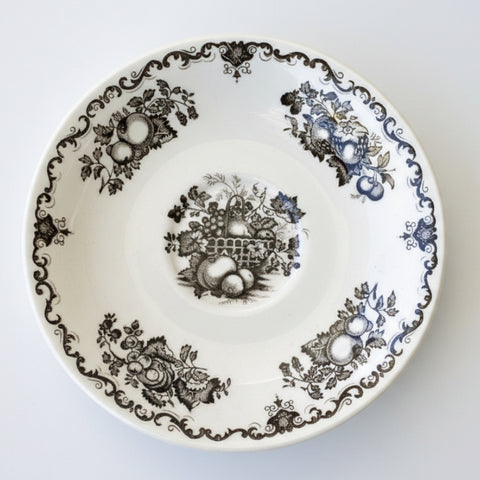 Masons Fruit Basket (Black) Tea Saucer