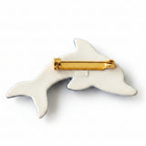 Poole Pottery Blue Dolphin Glaze Badge