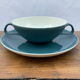 Poole Pottery Blue Moon Soup Cup & Saucer