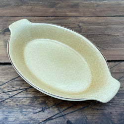 Poole Pottery Broadstone Handled Oval Roasting Dish, 12.5"