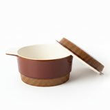 Poole Pottery Chestnut 3 Pint Casserole Dish with Flat Lid - Rare