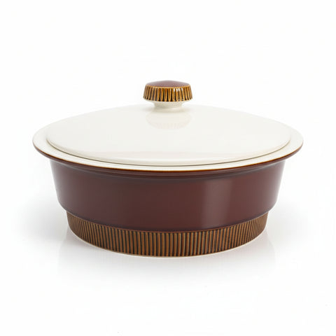 Poole Pottery Chestnut Lidded Serving Dish, 2.5 Pints