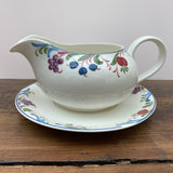 Poole Pottery Cranborne Gravy/Sauce Jug  & Stand