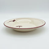 Poole Pottery Burgundy Dragonfly Large Pasta Bowl