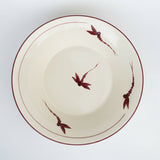 Poole Pottery Dragonfly Red Large Pasta Bowl
