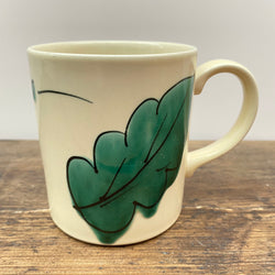 Poole Pottery Green Leaves Mug