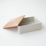 Poole Pottery Peach & Seagull Cigarette Box - RARE