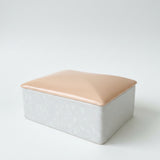 Poole Pottery Peach & Seagull (C97) Cigarette Box - RARE