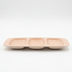 Poole Pottery Peach & Seagull 3 Section Hors D'oeuvre Tray